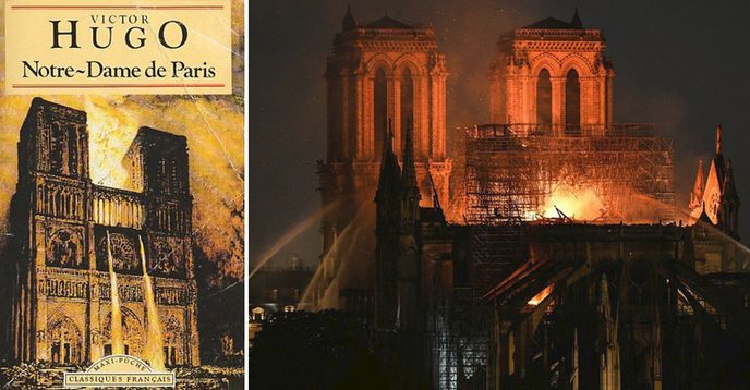 Požár katedrály Notre-Dame popsal ve svém románu spisovatel Victor Hugo.