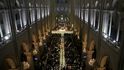 Interiér katedrály Notre-Dame v prosinci 2025 Interiér katedrály Notre-Dame v prosinci 2025