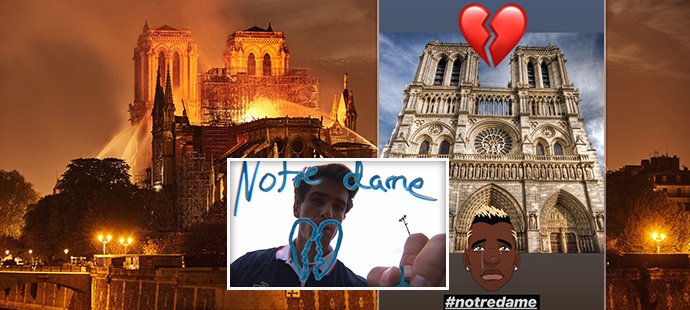 Tragický požár zničil chrám Notre-Dame v Paříži. Sportovci jsou zdrceni.