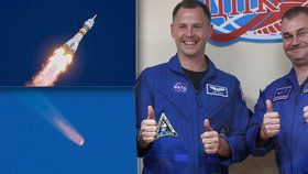Američan Nick Hague a Rus Alexej Ovčinin promluvili o nezdařilém letu Sojuzu a nouzovém přistání.