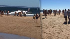 Při nouzovém přistání na portugalské pláži zahynuli dva lidé.