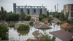 Evakuace obyvatel ze zatopené Nové Kachovky (8.6.2023)