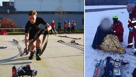 Mladý hasič Dominik (17) v Nové Roli zachránil tonoucí dívku (13): Propadla se pod led! 