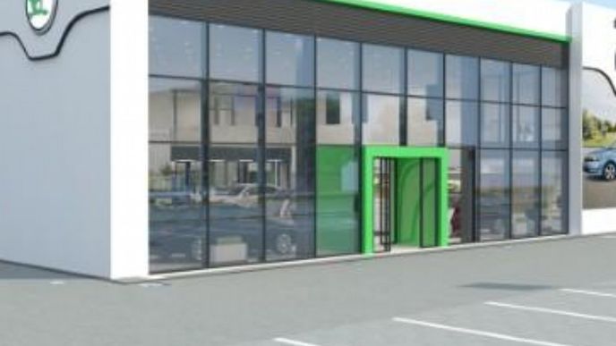 Nová tvář prodejny vozů automobilky Škoda Auto Nová tvář prodejny vozů automobilky Škoda Auto