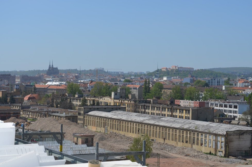 Ze střešní terasy Zet office bude neobyčejný pohled na celé Brno.