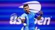Novak Djokovič ve finále US Open