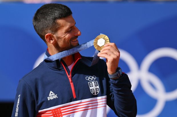 Novak Djokovič zkompletoval Golden Slam Novak Djokovič zkompletoval Golden Slam