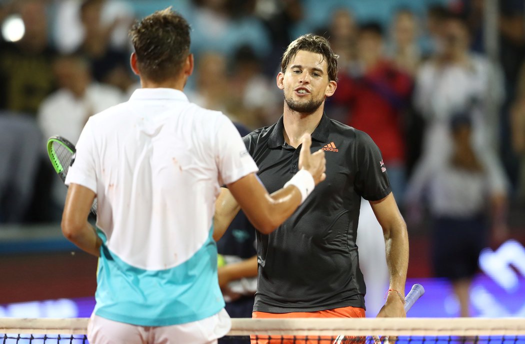 Dominic Thiem ve finále zdolal Filipa Krajinoviće