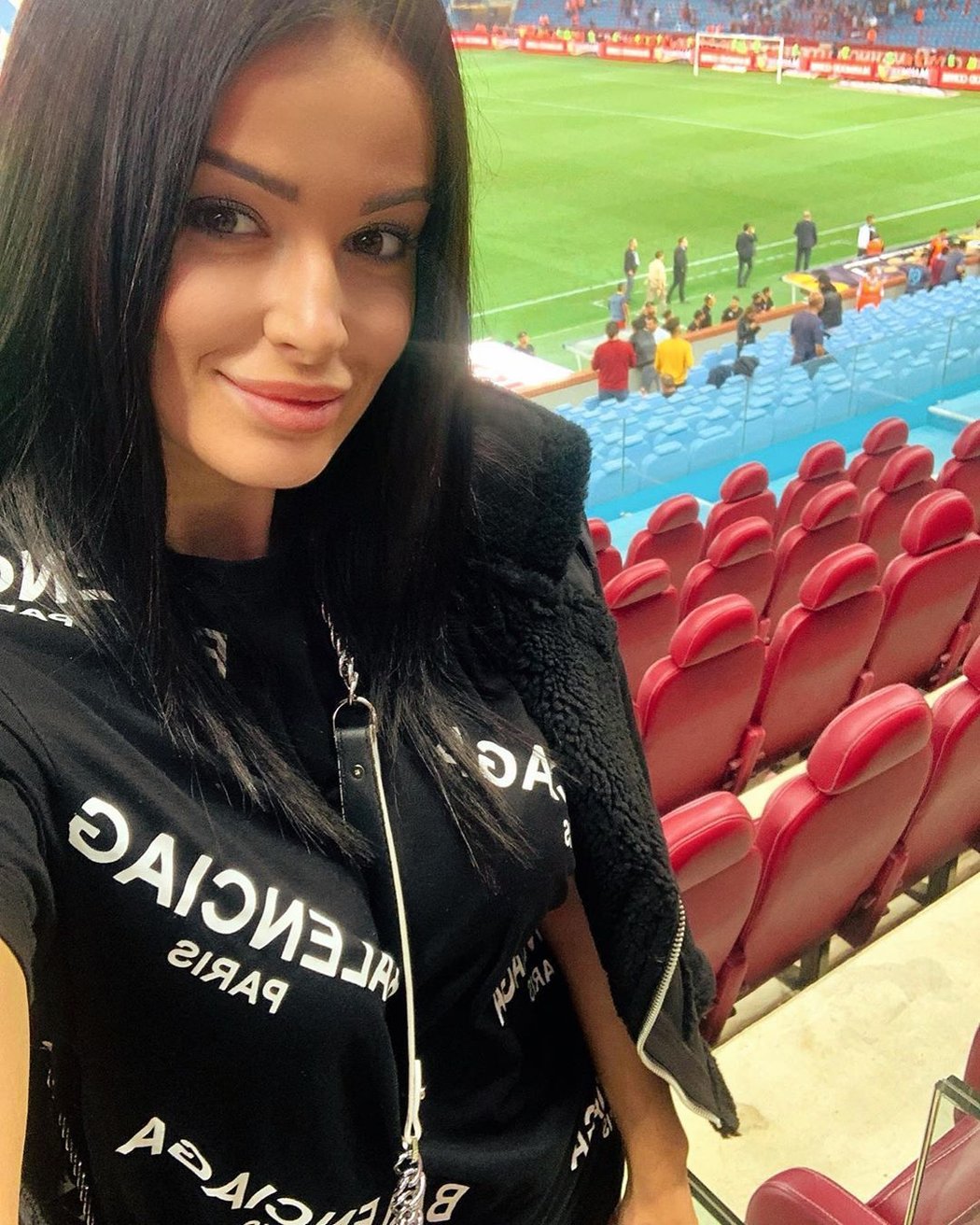 Kateřina Provazníková chodí podpořit svého milého i na stadion