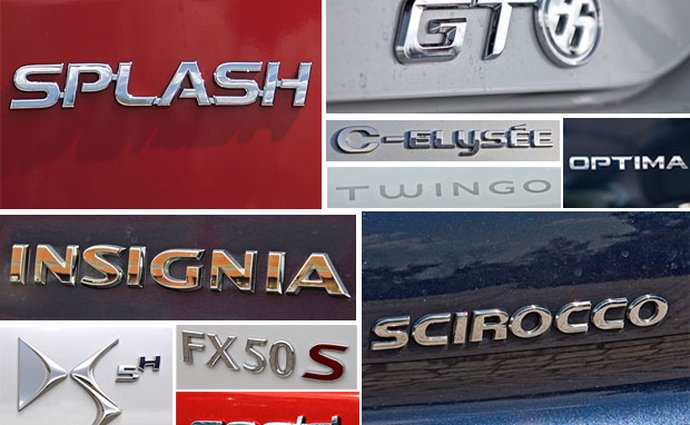 Tajemství názvů aut: Jak výrobci hledají jména svých modelů?
