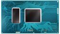 Nové procesory Kaby Lake (U vlevo, Y vpravo) jsou stejně jako Skylake umístněny na jedné destičce s čipsetem. Až s přechodem na 10nm výrobní proces by měl být čipset integrován přímo do čipu