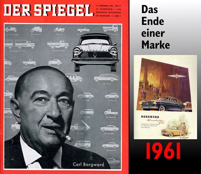 Ke krachu Borgwardu přispěl článek časopisu Der Spiegel, popisující problémy firmy.