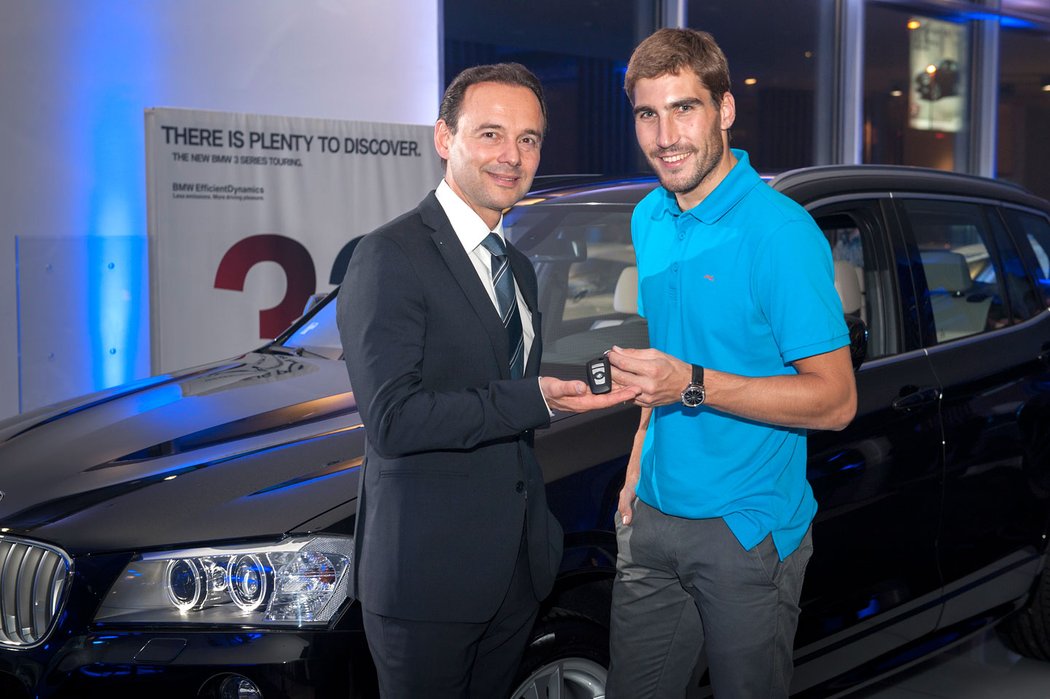 David Svoboda při převzetí nového BMW