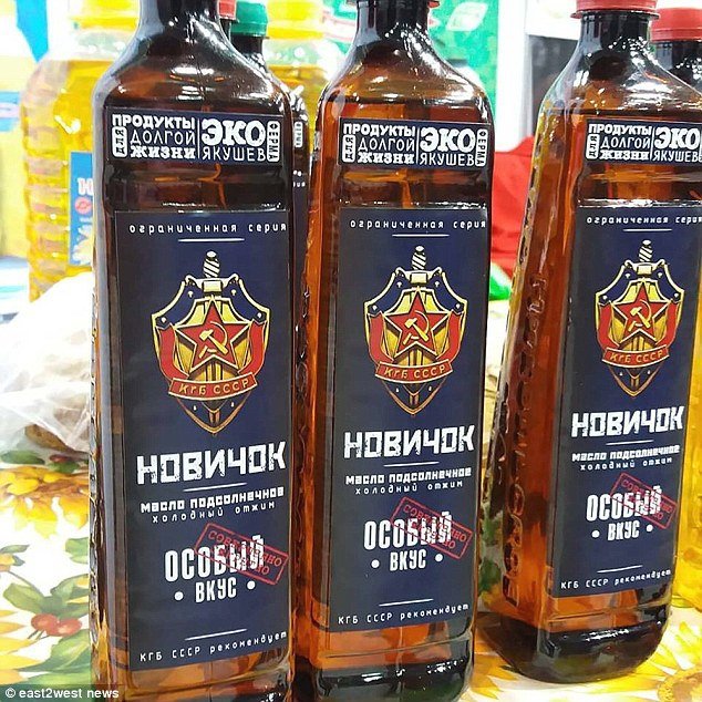 V Rusku se prodávají výrobky s názvem novičok. Třeba i rostlinný olej. 