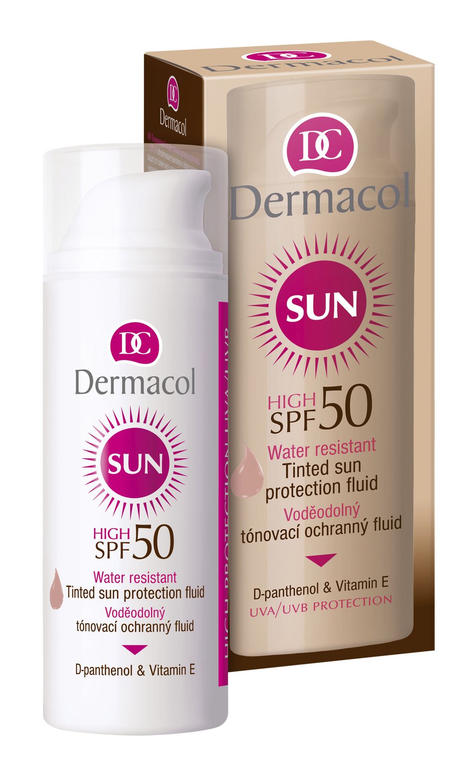 Dermacol Voděodolný tónovací ochranný fluid SPF 50, 269 Kč, www.dermacol.cz