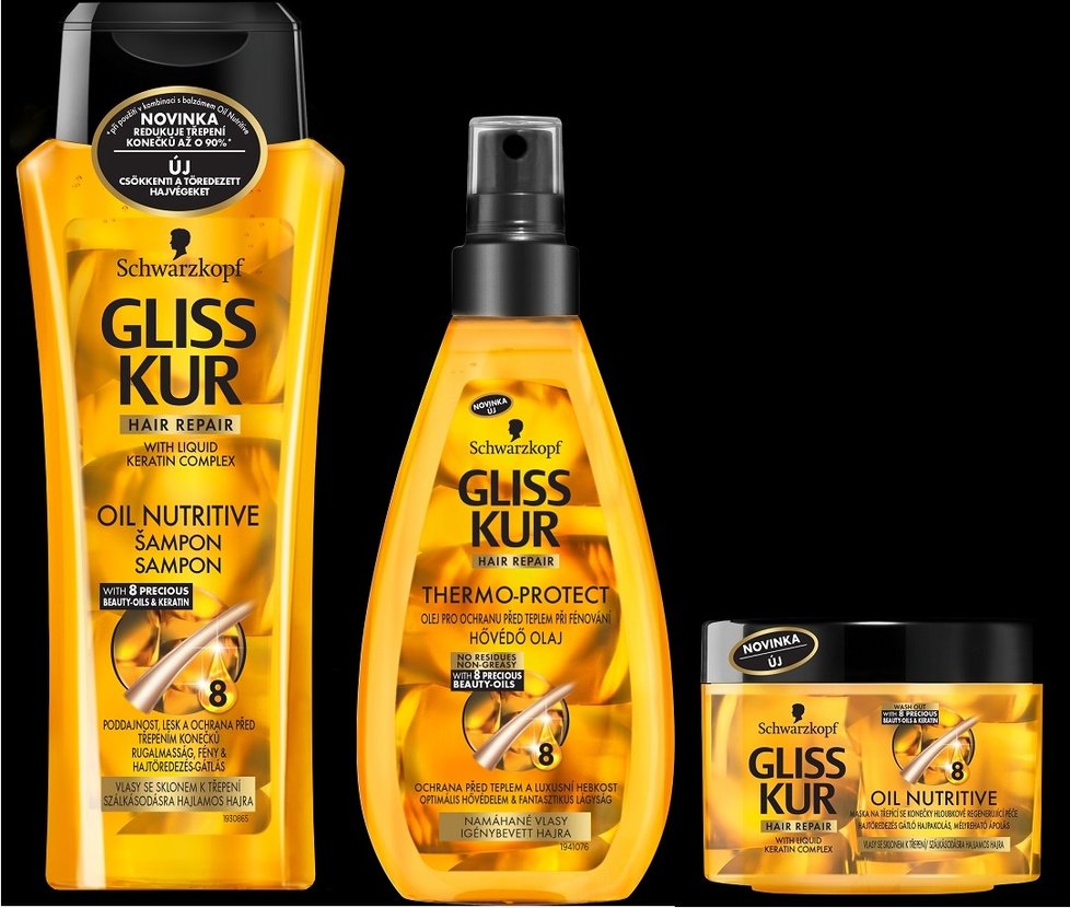 Gliss Kur Oil Nutritive, 85 - 200 Kč, koupíte v síti drogerií