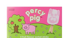 Percy Pig nanuk z prodejen Marks & Spencer, doporučená maloobchodní cena 29,90 Kč