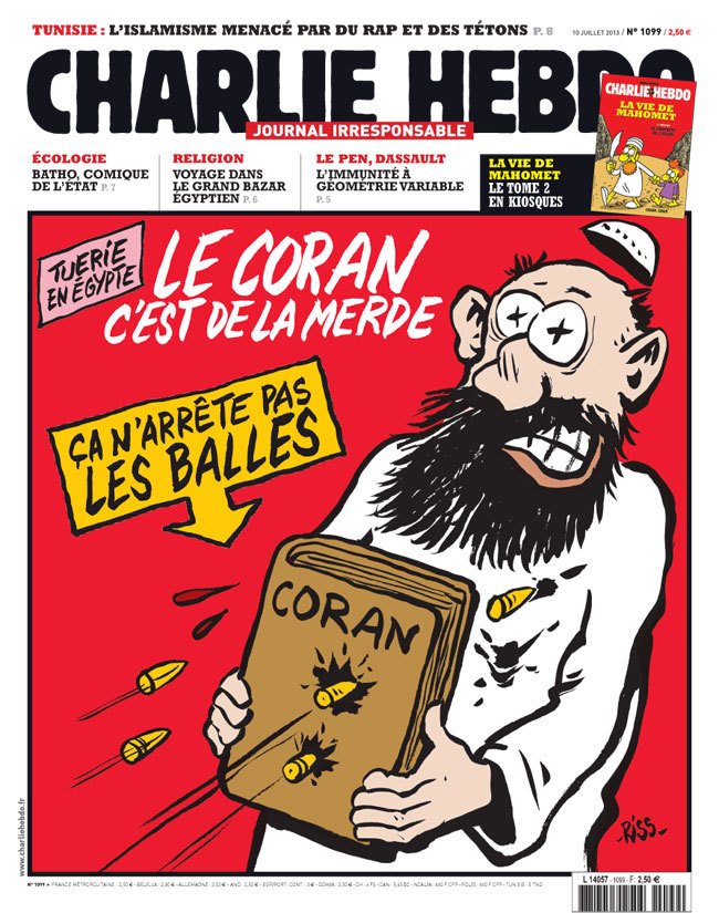 Karikatury Charlie Hebdo se často navážejí do Mohammeda a islámu