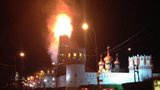 Požár v Moskvě: Vzplála zvonice největšího kláštera ve městě