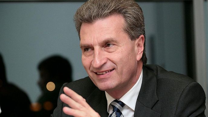 Nový eurokomisař pro digitální ekonomiku a společnost Günther Oettinger.