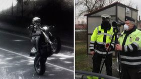 Motorkář projel Novým Jičínem na zadním kole: Policie ale neví, kdo řídil