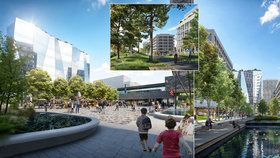 Nové centrum Jižního Města bude na Opatově: Náměstí obklopí moderní domy, ulice ozdobí stromořadí