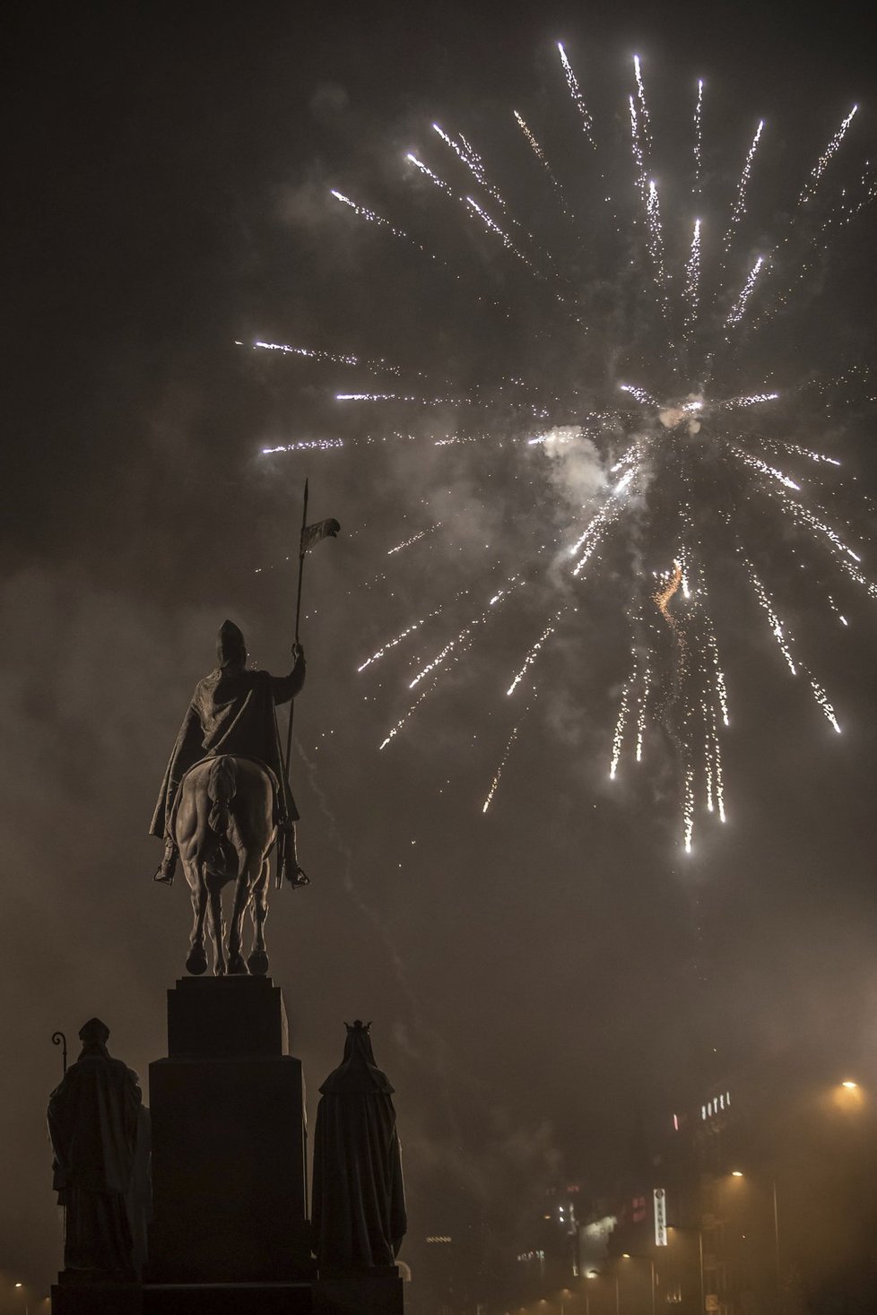 Praha slavila příchod Nového roku.