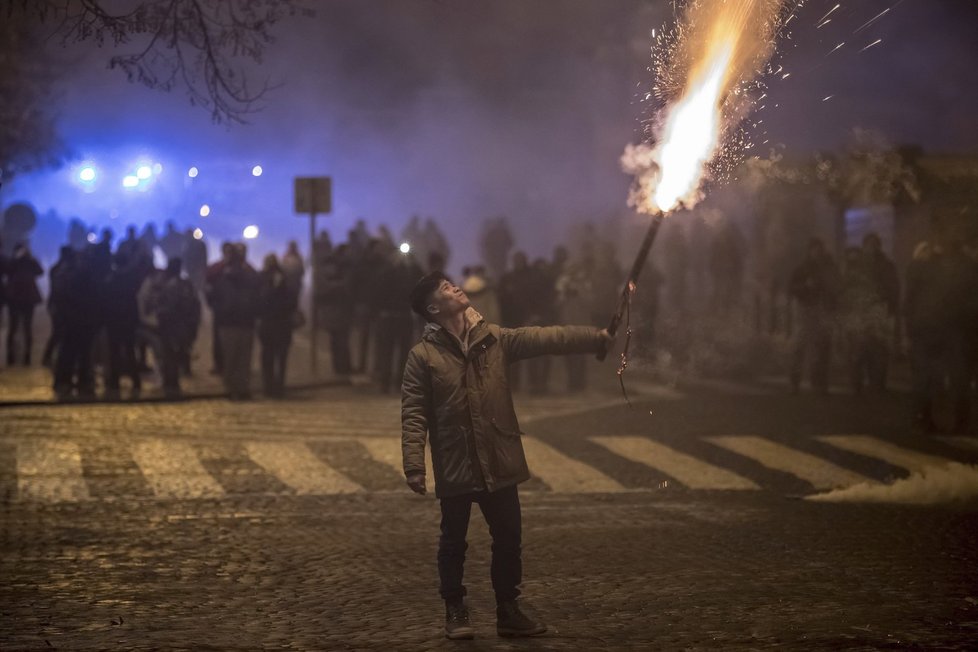 Praha slavila příchod Nového roku.