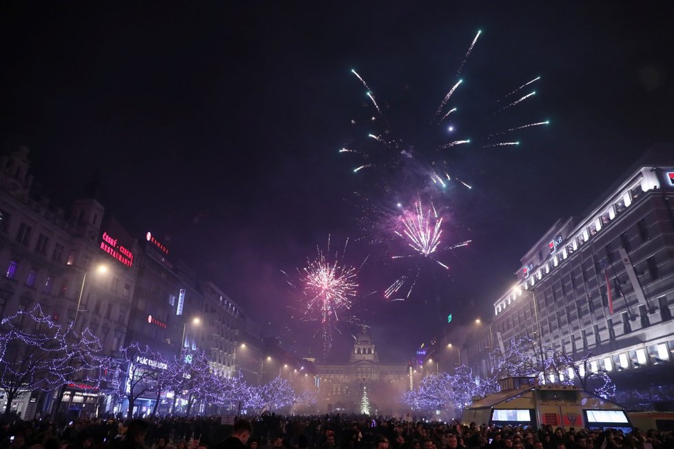 Silvestr v hlavním městě Česka: Takhle vítala Praha příchod roku 2020