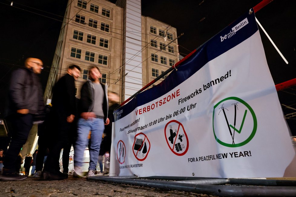 Alexanderplatz v Berlíně: Zákaz pyrotechniky.