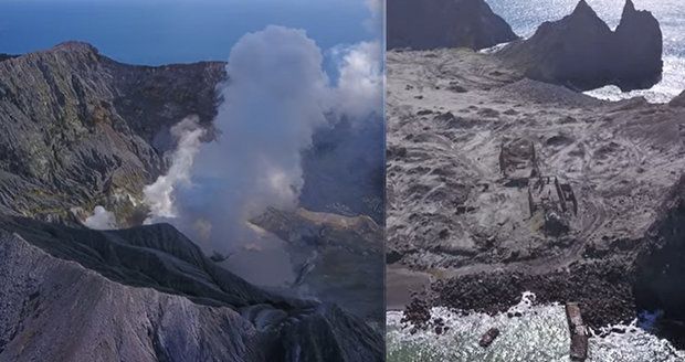 „Je totálně zničený, je to děsivé.“ První snímky ostrova, kde erupce zabila 21 lidí