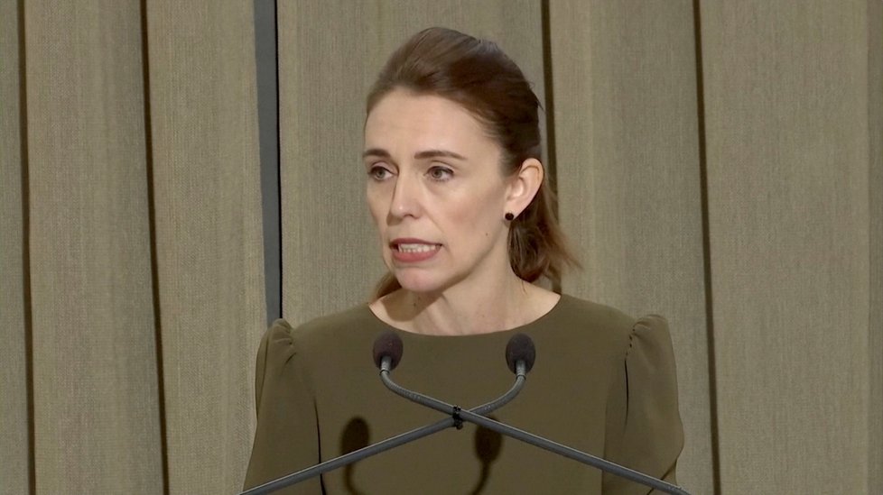 Novozélandská premiérka Jacinda Ardernová.