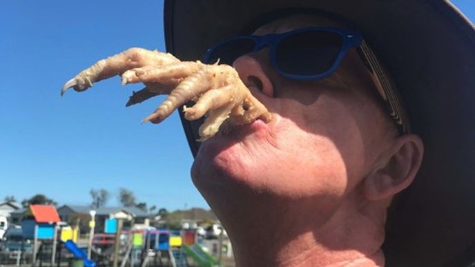 Netradiční pochutiny představuje festival Wildfoods, který se pořádá na Jižním ostrově Nového Zélandu. Návštěvníci mohou okusit chuť šneků, červů, drůbežích pařátů nebo třeba vačici.