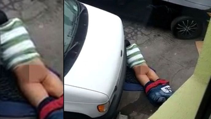 Muž na Novém Zélandě si to rozdával se silnicí. Muž na Novém Zélandě si to rozdával se silnicí.