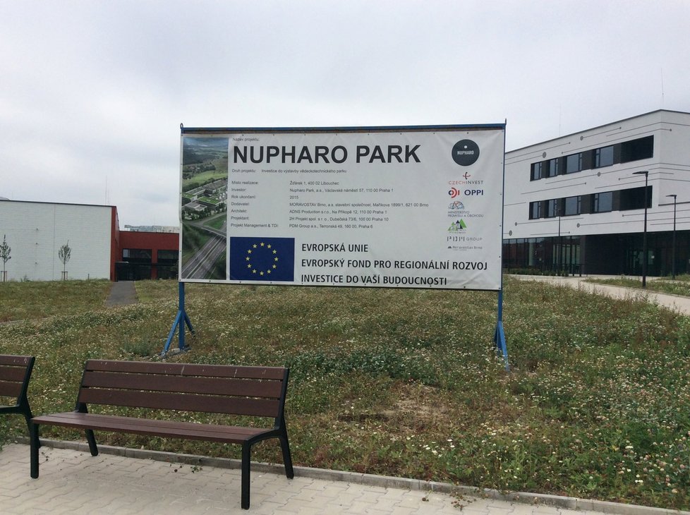 Technologický park Nupharo nedaleko Ústí nad Labem dostal od EU dotaci 300 milionů korun. Jeho budoucnost je nejistá.