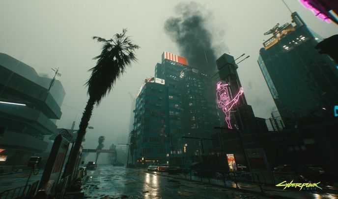 Cyberpunk 2077 na GeForce RTX