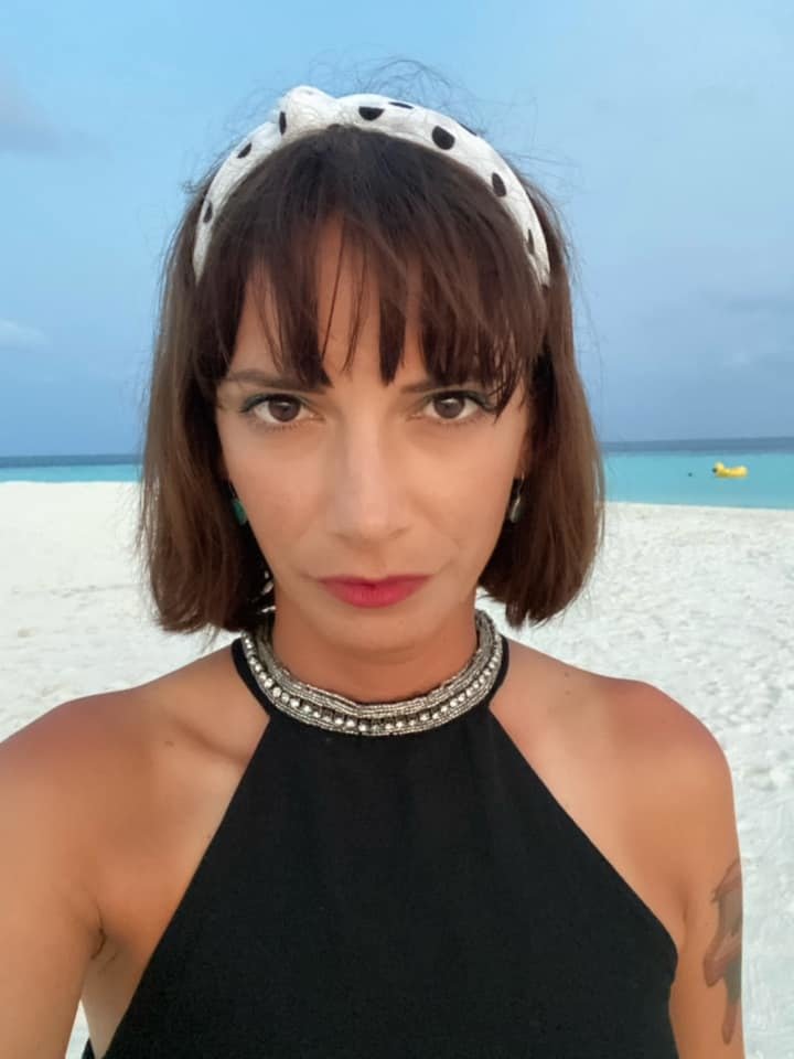 Dorota Nvotová  na Maledivách