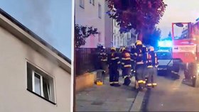 V Nymburce hořel domov s pečovatelskou službou: Svíčka zapálila křeslo.