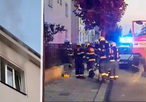 V Nymburce hořel domov s pečovatelskou službou: Svíčka zapálila křeslo.
