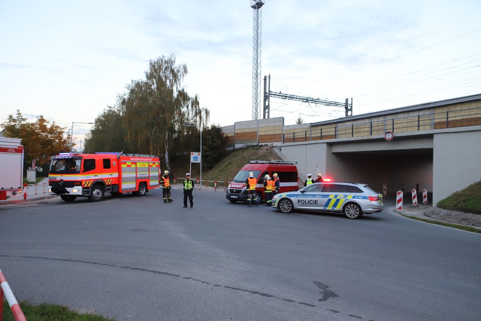 Na koridoru v Poříčanech havaroval nákladní vlak