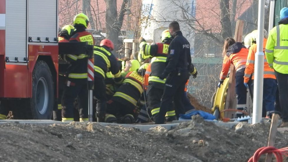 Složky IZS u incidentu v Nymburce.