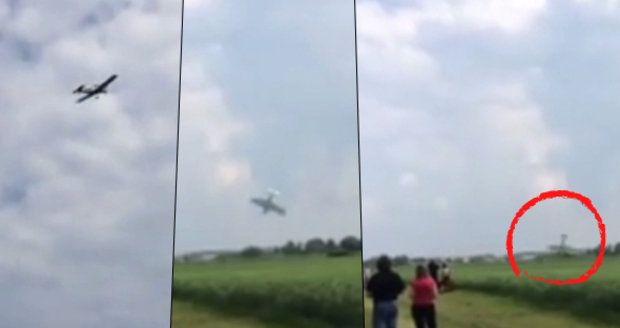 Poslední vteřiny před smrtí: Děsivý pád letadla na nymburském letišti byl zachycen na videu