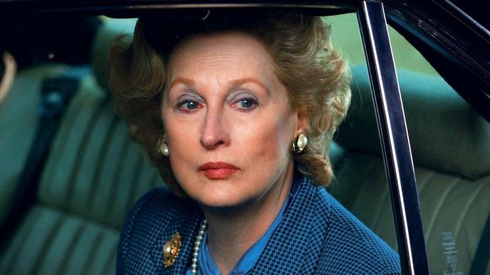 Meryl Streepová v roli Margaret Thatcherové