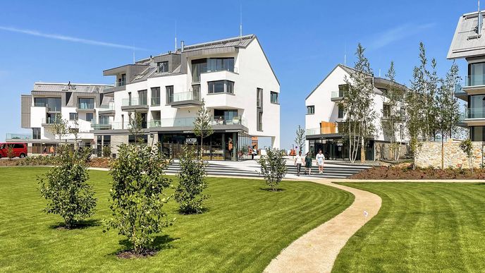 Vizualizace domů projektu Oaks Prague v Nebřenicích u Prahy. Vizualizace domů projektu Oaks Prague v Nebřenicích u Prahy.