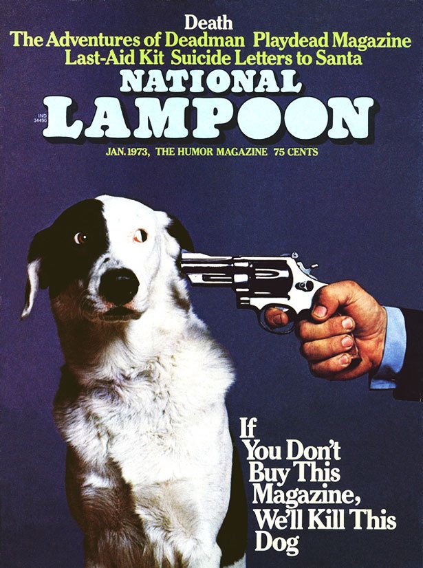 National Lampoon vyhrožoval, že zastřelí psa