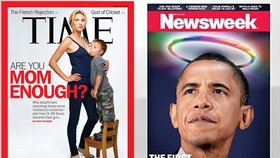 Šokující magazíny: Matka kojí čtyřletého syna a Obama je gay