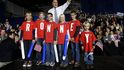 Obama a Romney a jejich viceprezidentští kandidáti se během dneška objeví na 14 mítincích v osmi státech. (Foto ČTK) Obama a Romney a jejich viceprezidentští kandidáti se během dneška objeví na 14 mítincích v osmi státech. (Foto ČTK)