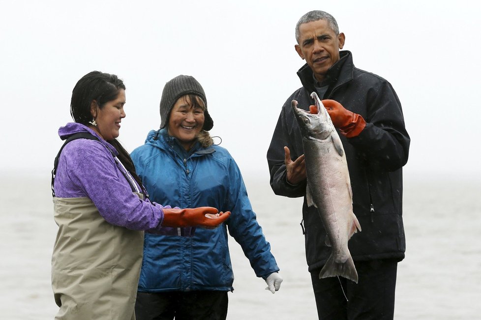 Obama, rybář, nebo prezident?