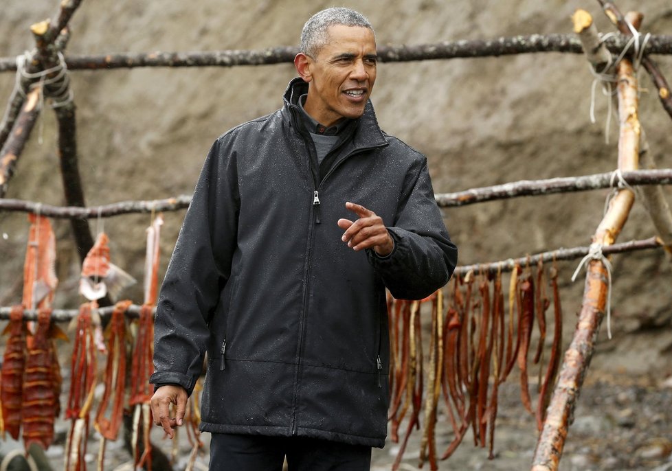 Obama zavítal i do rybářské vesničky.