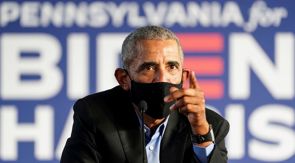 Exprezident Barack Obama podporuje svého bývalého viceprezidenta Joea Bidena.
